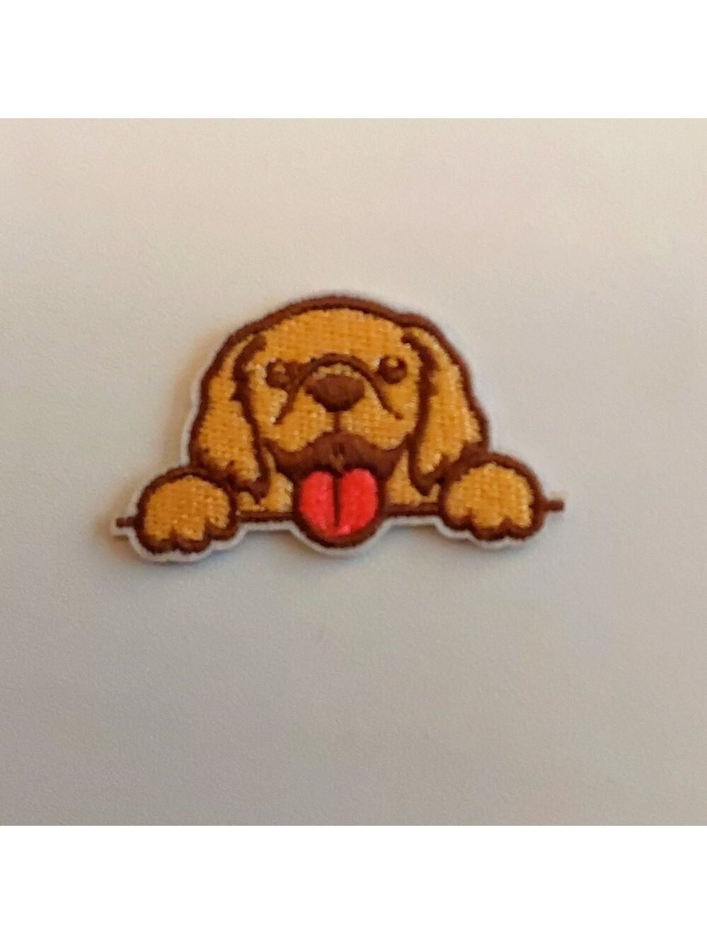 Peekabo Dog Iron On Patch